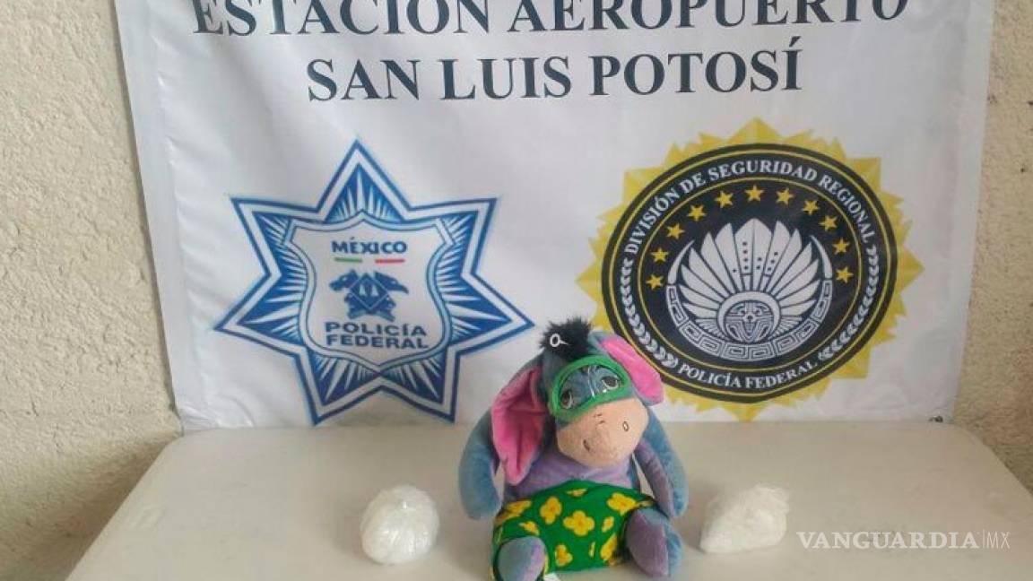 Policía Federal encuentra droga en muñeco de peluche en SLP