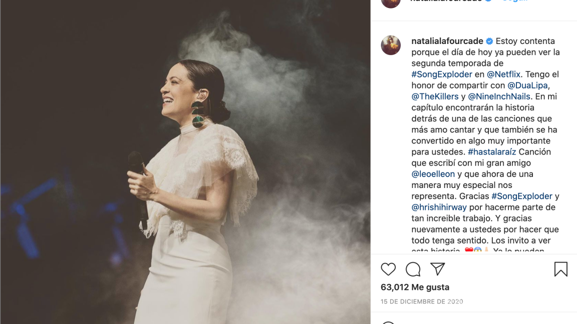 $!En el ámbito musical, la cantante Natalia Lafourcade también ha levantado la voz por el derecho a decidir.