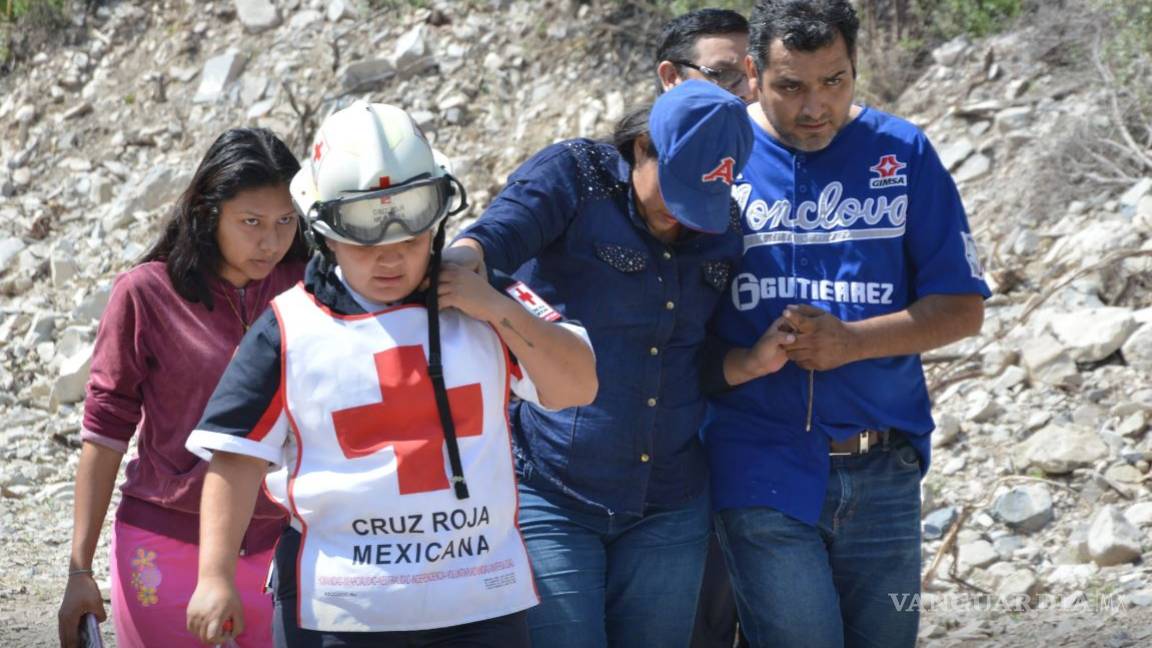 Rescatan a mujer de cerro en Monclova; dice que no supo cómo llegó ahí