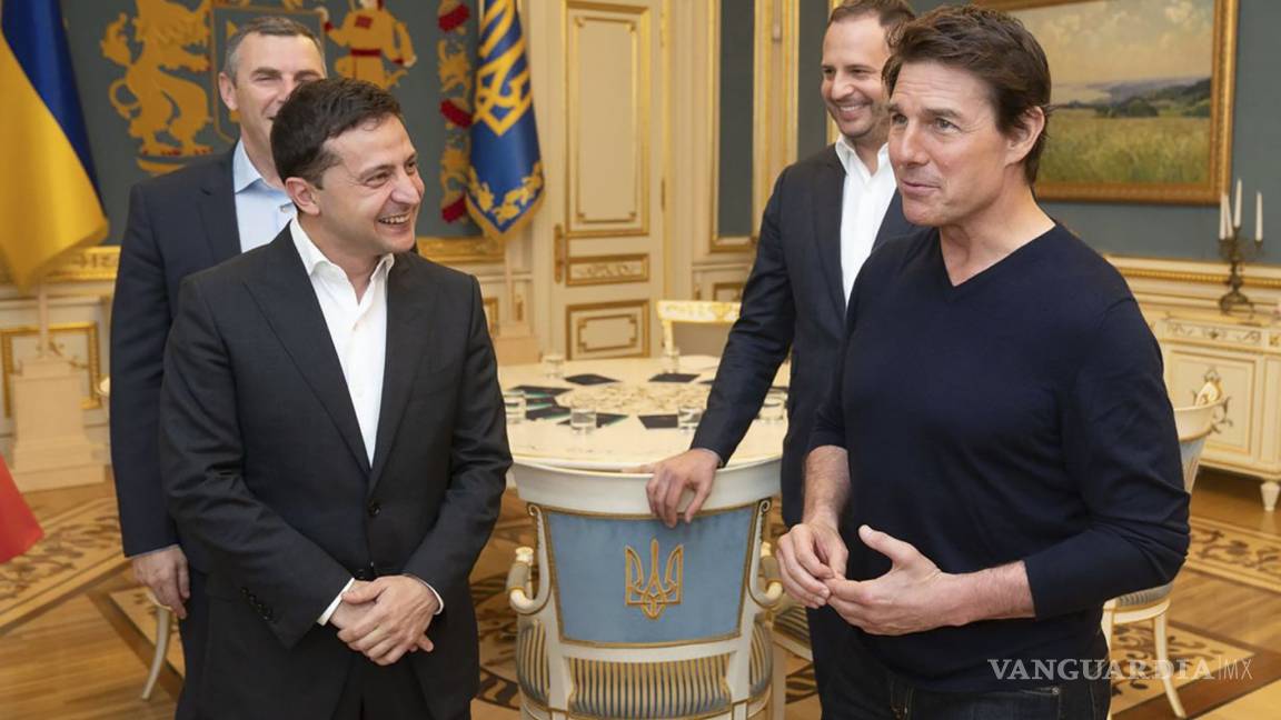 “Eres guapo”, le dice el presidente de Ucrania a Tom Cruise