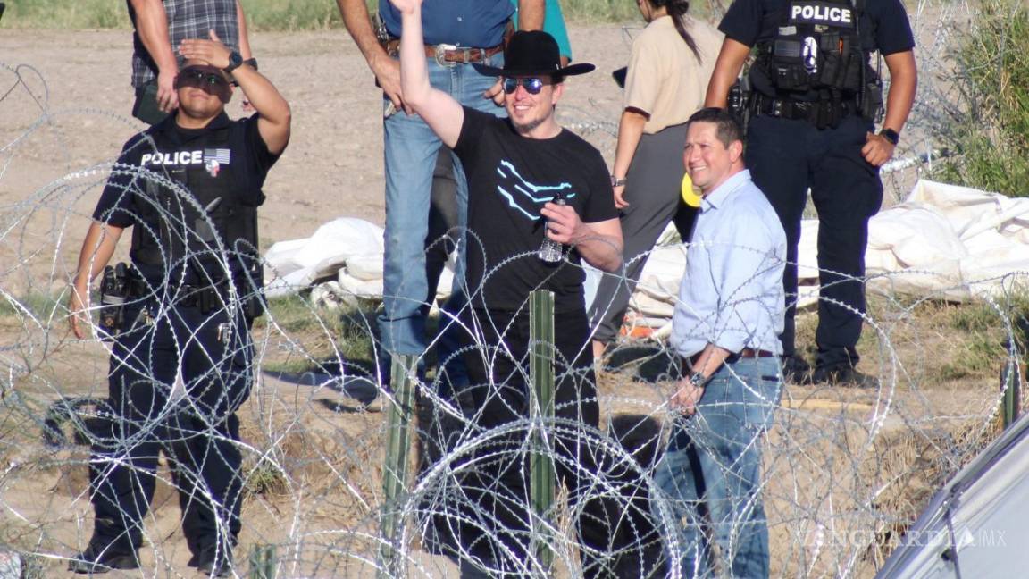 Elon Musk en Eagle Pass. Urge la migración soluciones efectivas, no políticas