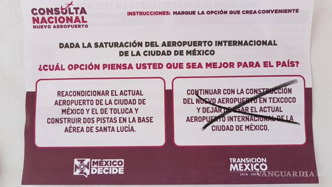 $!En Monclova participan en la consulta nacional ciudadana sobre el nuevo aeropuerto