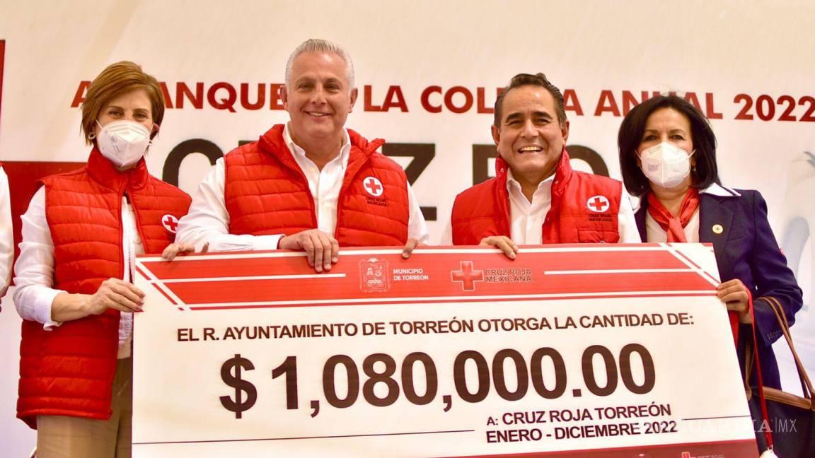 Arranca Román Alberto colecta de la Cruz Roja Delegación Torreón