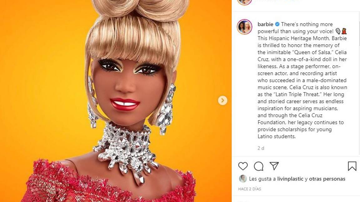 $!La legendaria carrera de Celia Cruz y al ser considerada una fuente de inspiración para los jóvenes de diferentes generaciones, la convirtieron en modelo para ser una barbie.