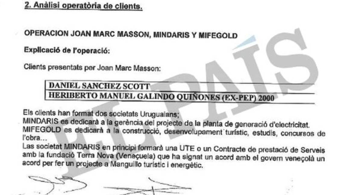 $!Senador del PRI planeó cobrar en Andorra 127 millones de euros de Petróleos de Venezuela: El País