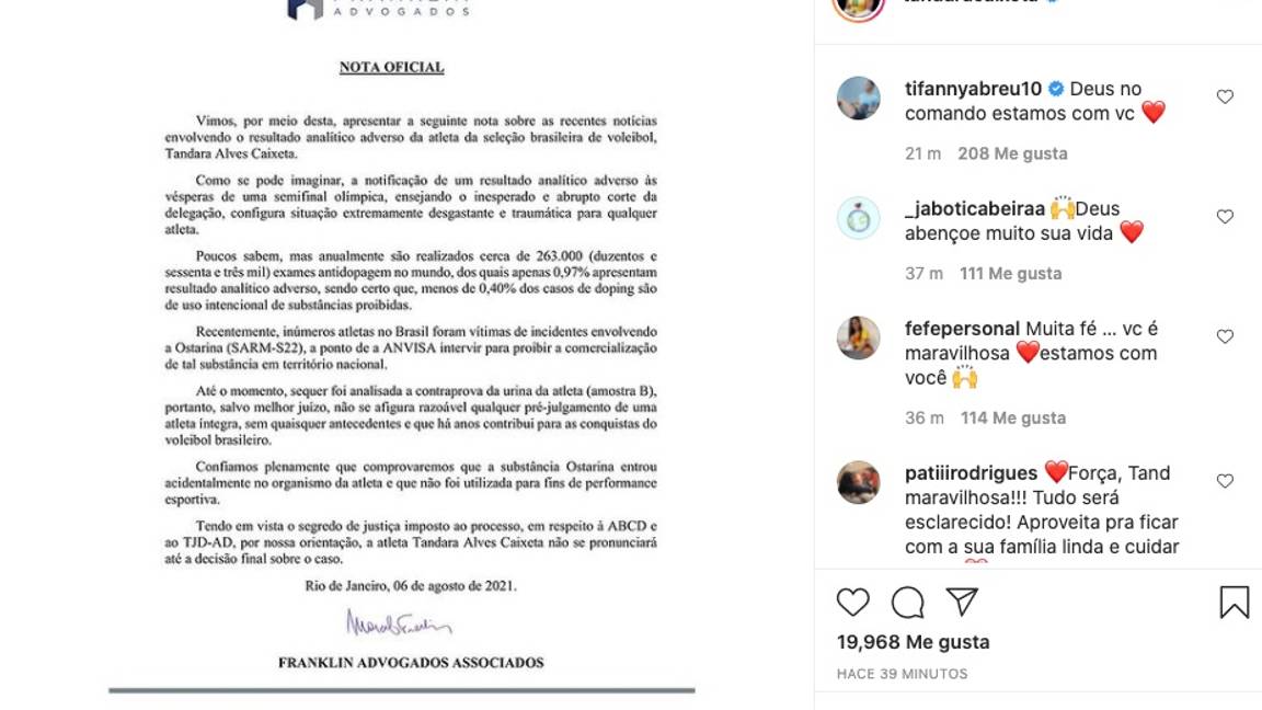 $!Tokio 2020: Suspenden a jugadora brasileña de voleibol por posible dopaje