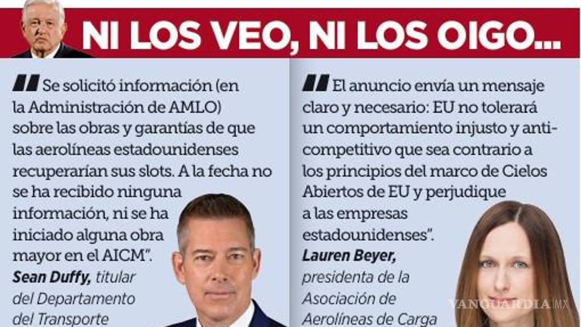 $!Ignoró AMLO a EU en acuerdo aéreo para el AICM