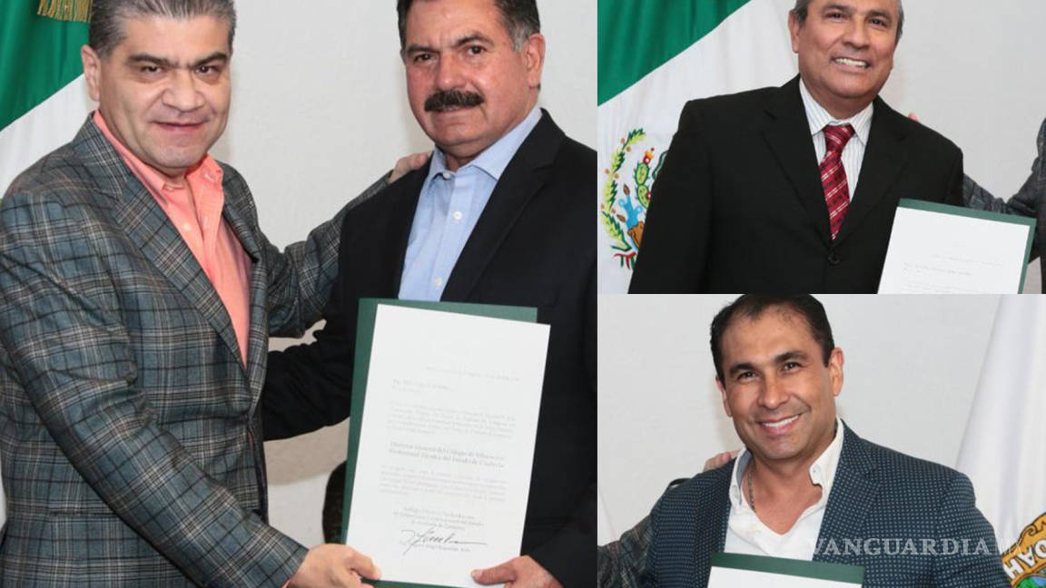 Alfio Vega, Leonardo Jiménez, Óscar de León y Demetrio Zúñiga reciben nombramiento de Miguel Riquelme