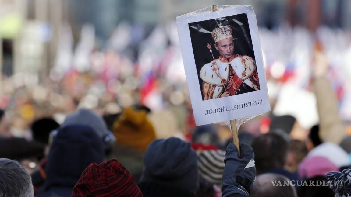 $!Miles de rusos protestan contra Putin