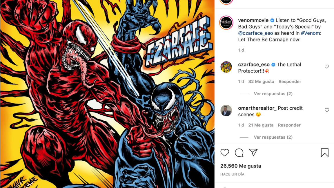 $!En “Venom: Carnage Liberado”, el actor nominado al Premio de la Academia, Tom Hardy, regresa a la pantalla como el letal protector Venom, uno de los personajes más grandes y complejos de Marvel.