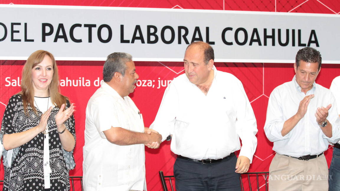 Firman IP, Estado y sindicatos el Pacto Laboral Coahuila