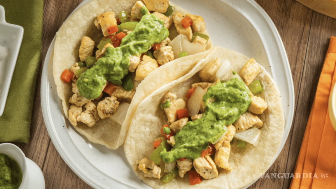 $!Tacos de pollo con guacamole.