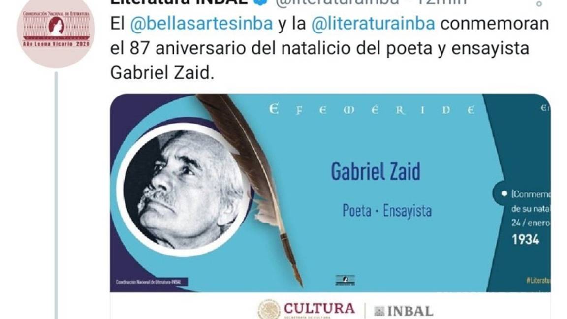 INBAL rinde homenaje a Gabriel Zaid con foto de Tomás Segovia