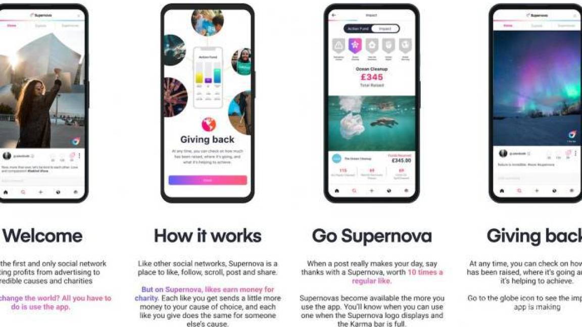 Supernova, la red social que dona ganancias a causas benéficas