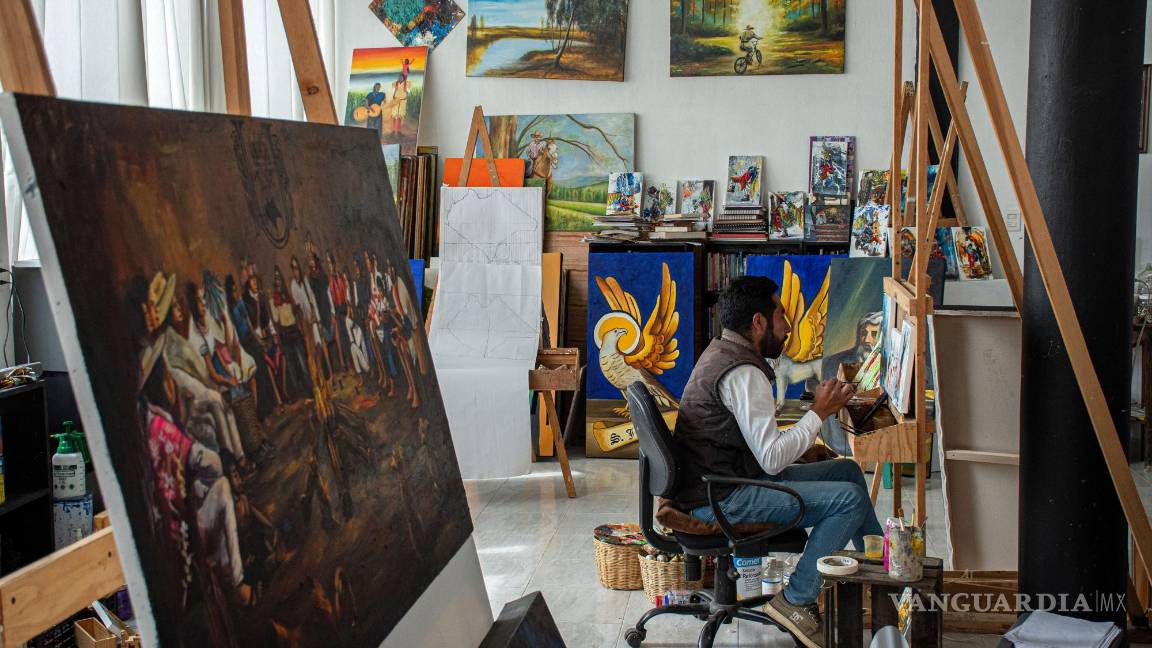 $!Un estudiante en el Centro Cultural Independiente ArTex de San Juan Chamula, Chiapas (México).