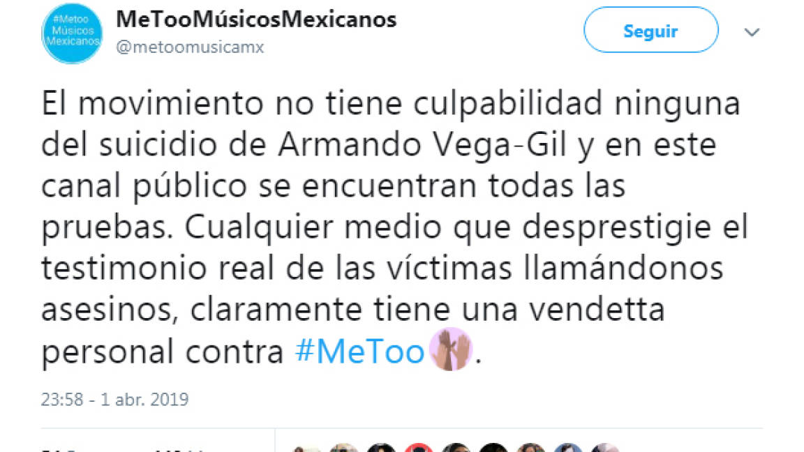 Movimiento MeToo se deslinda de la muerte de Armando Vega Gil; denuncia censura y hackeo