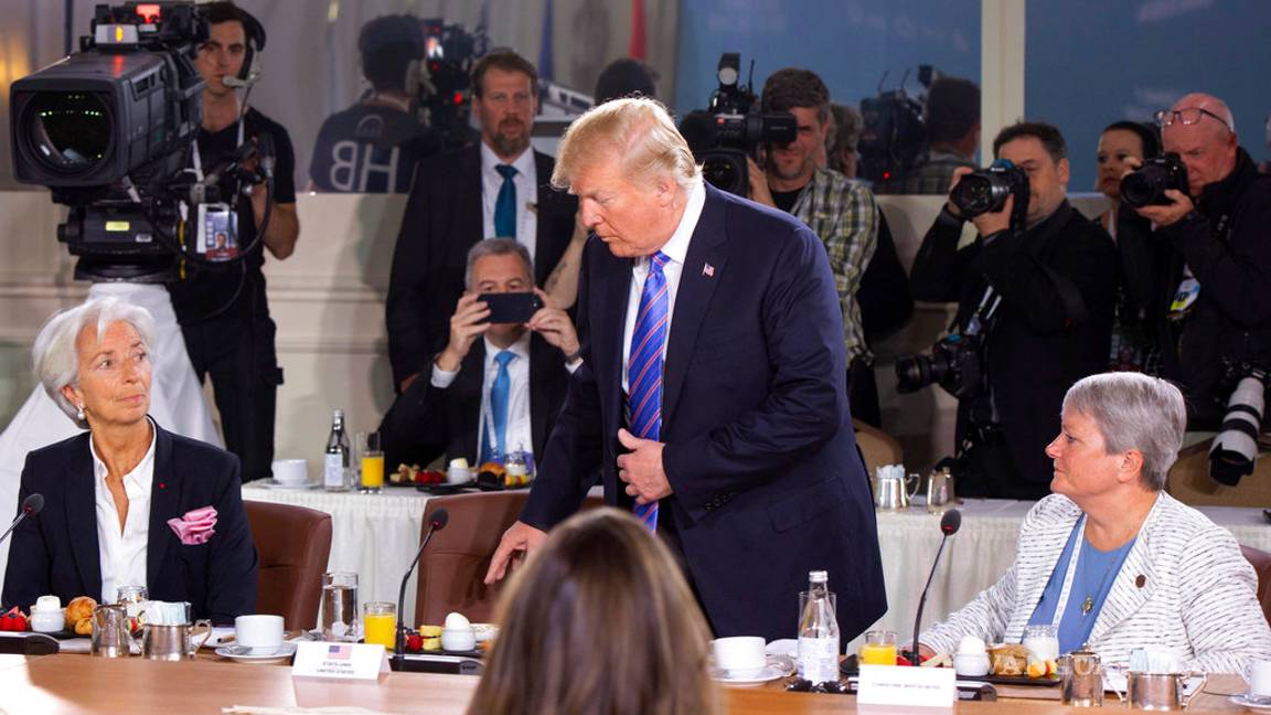 $!Trump deja cumbre del G7 y justifica guerra comercial