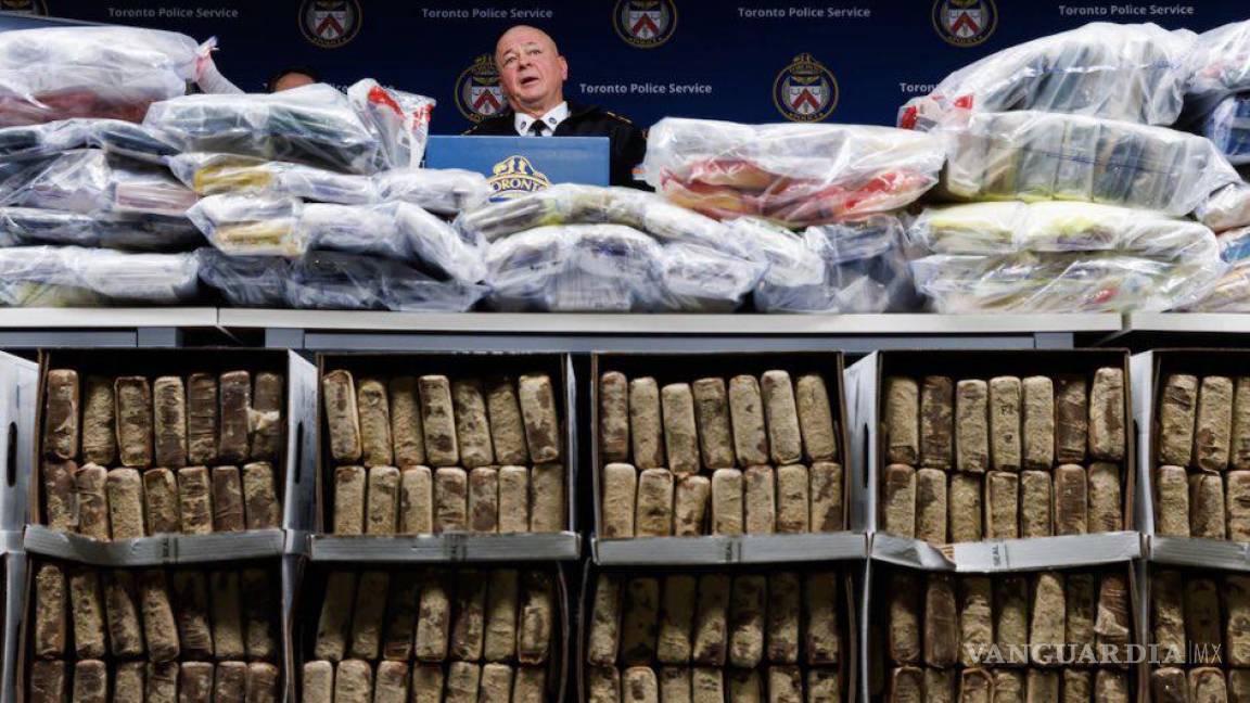 ‘Golpe al crimen’: Decomisan 835 kilos de droga en Canadá; es la mayor incautación en la historia