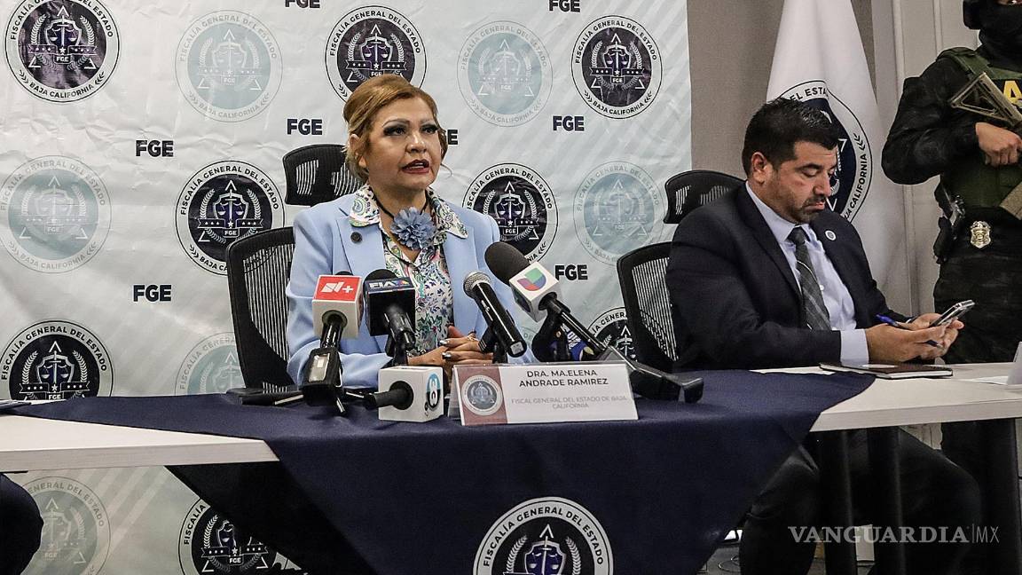 $!La titular de la Fiscalía General del Estado de Baja California, María Elena Andrade informó trabaja con el FBI para localizar a las tres personas desaparecidas.