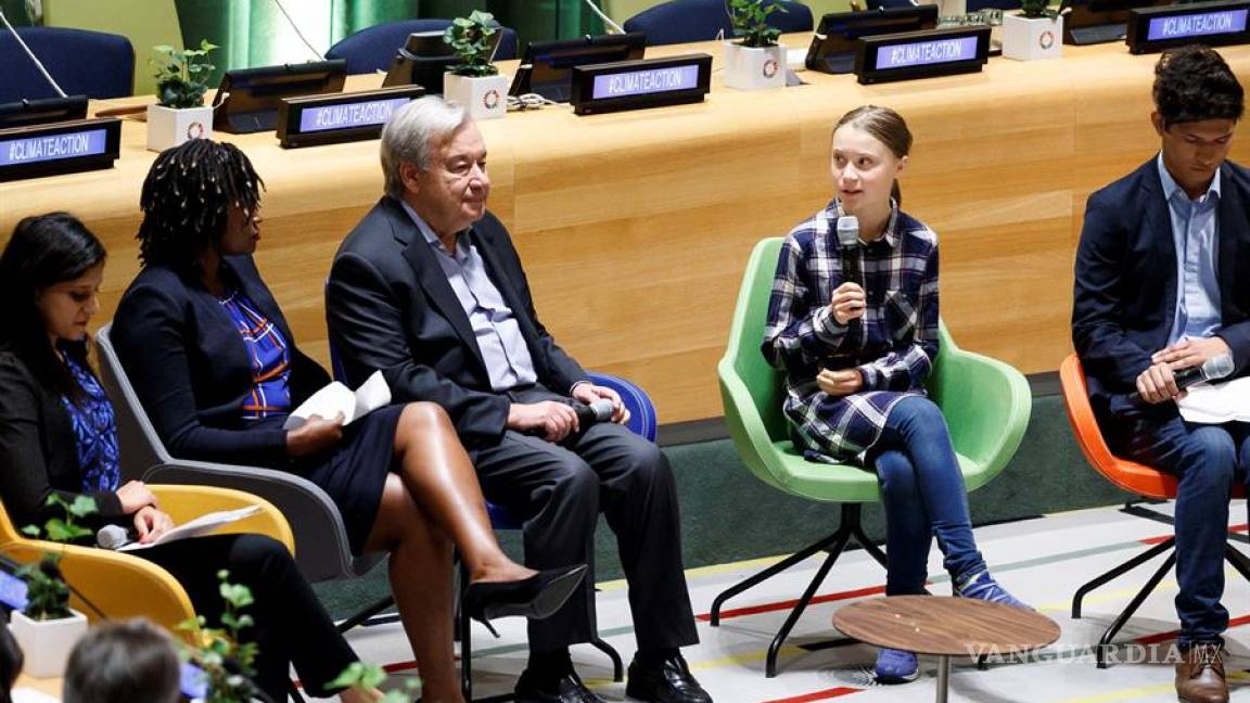 Greta Thunberg exige en la ONU acciones contra cambio climático