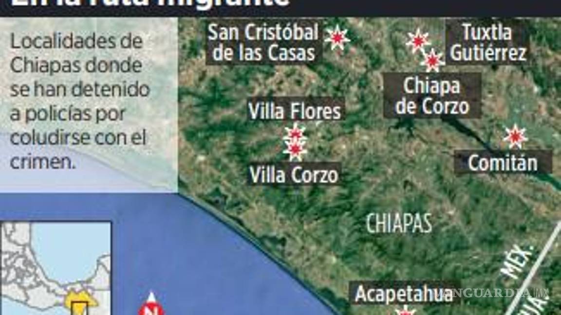 $!Aseguran que policías en frontera sur obedecen al crimen organizado