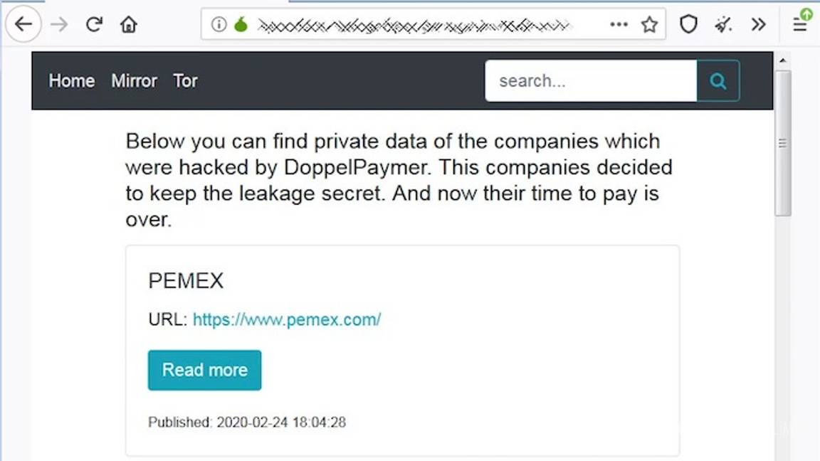 $!Amenazan supuestos hackers que atacaron a Pemex con exhibir datos si el Gobierno no paga un rescate