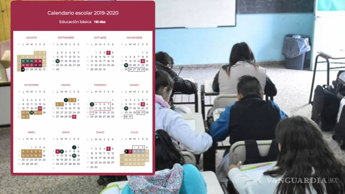 SEP publica calendario con cambios... así serán los 'puentes' del ciclo escolar 2019-2020