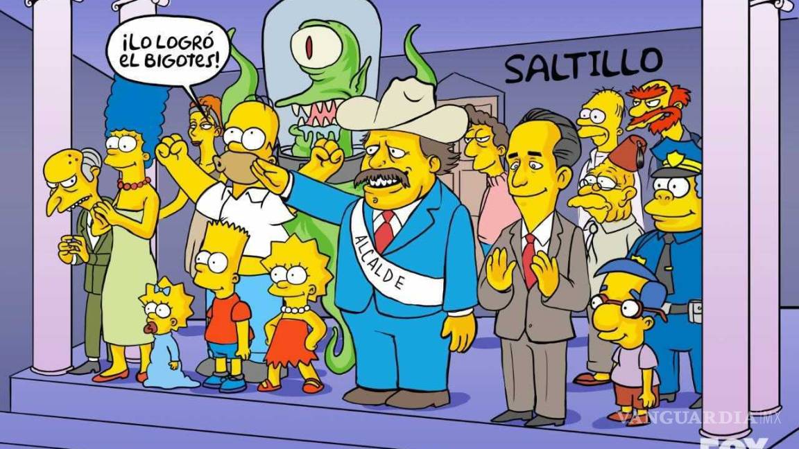 The Simpsons... ¿predicen que Guadiana será alcalde de Saltillo?