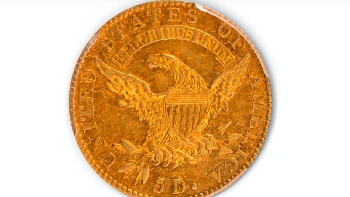Subastan en Las Vegas una moneda de oro de 1822 en 8.4 mdd