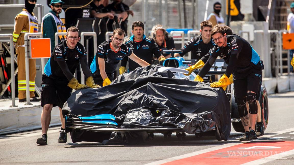 $!Suspenden la primera sesión de prácticas del Gran Premio de Azerbaiyán