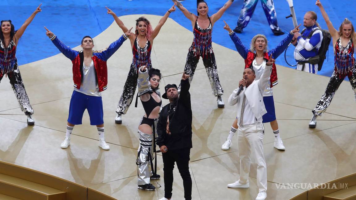 $!Nicky Jam hace guiño a J Balvin en clausura de Rusia 2018