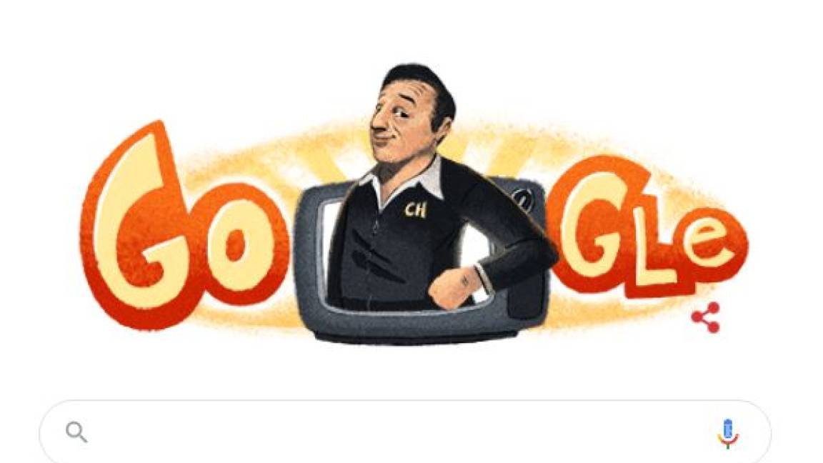 Google celebra con un doodle el aniversario del nacimiento de 'Chespirito'