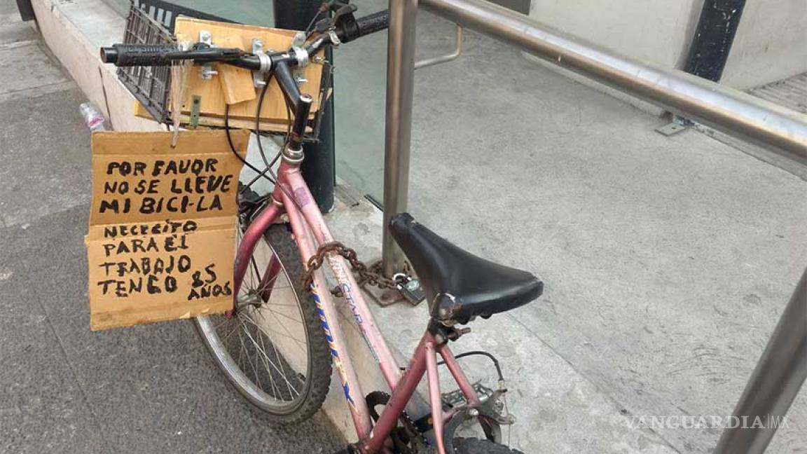 Hombre pide 'por favor' que no se roben su bici