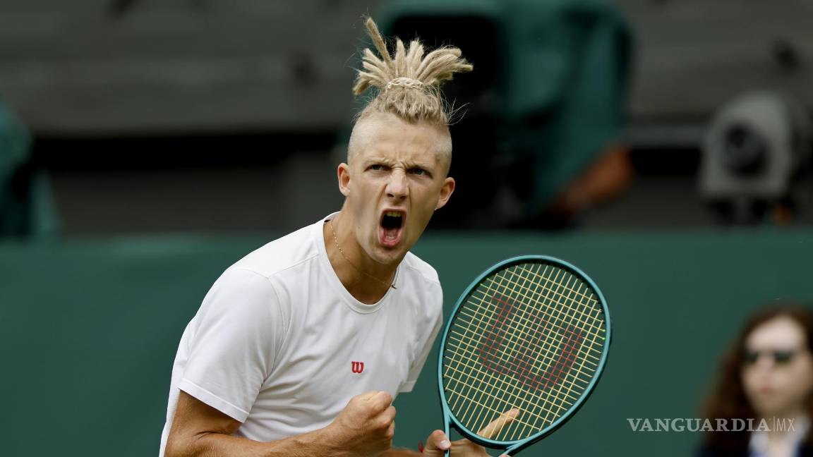 $!Mark Lajal peleó ante Alcaraz, pero no pudo imponerse en contra del meteoro español.