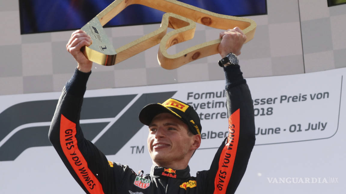 Sorprende Verstappen y gana el GP de Austria