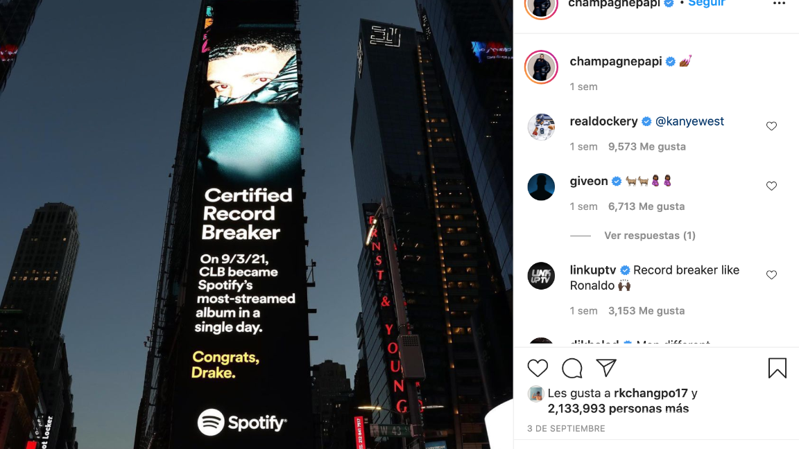 $!Drake también logró la muy rara hazaña de colocar 10 canciones en la lista de lo más popular de Rolling Stone.