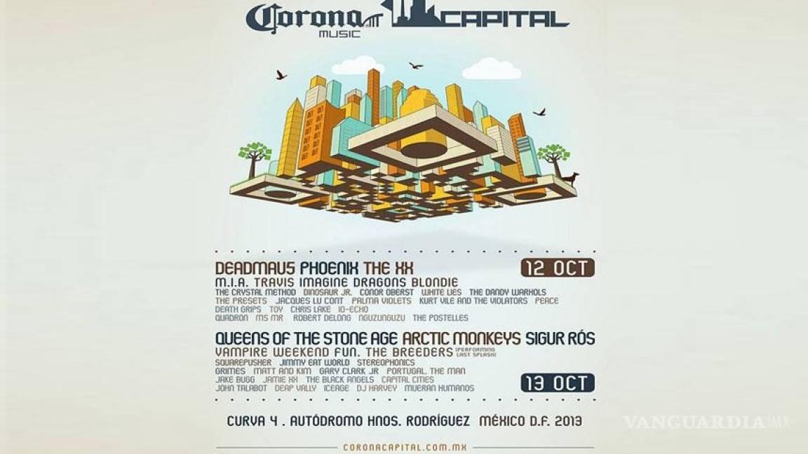 Dan a conocer el cartel oficial del Corona Capital 2013