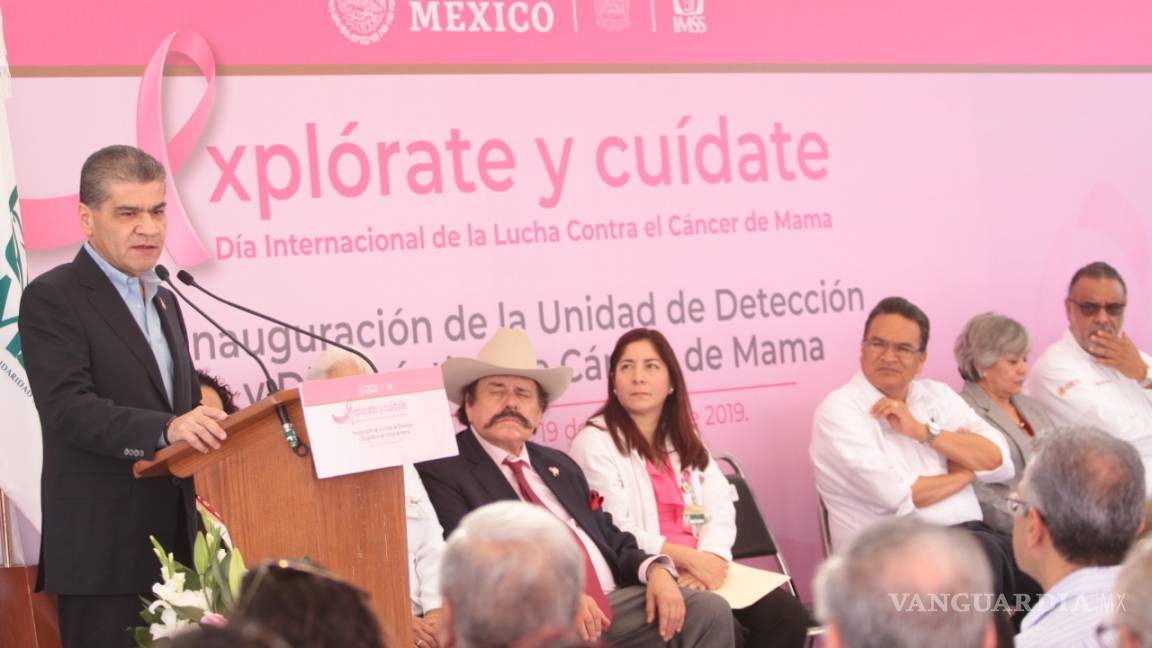 Inaugura IMSS en Saltillo la primera clínica especializada en cáncer de mama