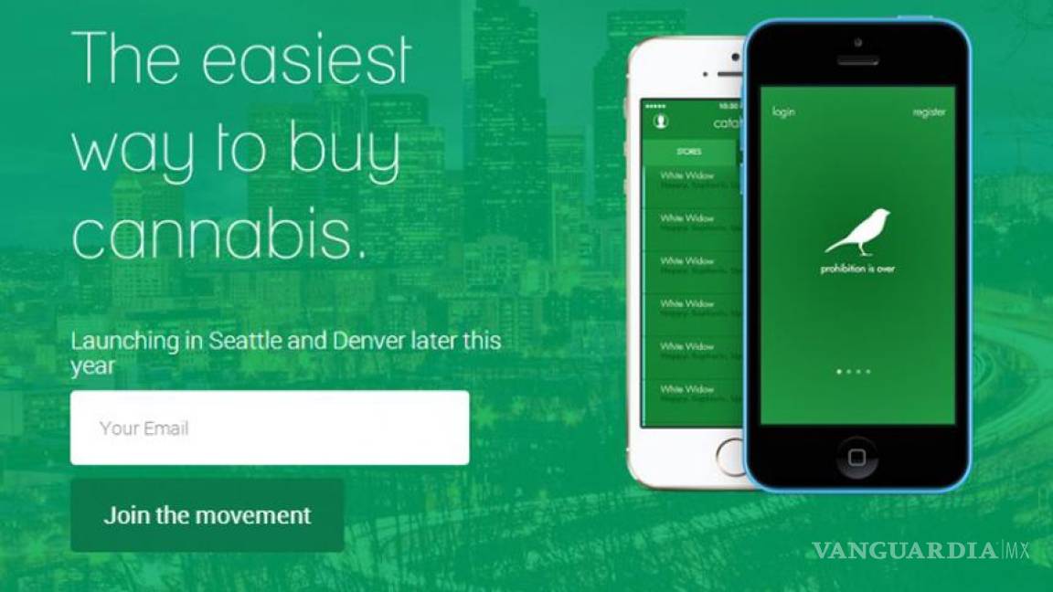 Lanzan app para comprar mariguana