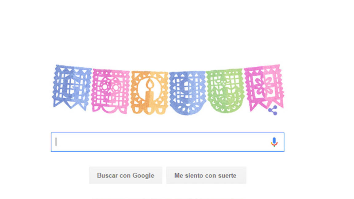 Google festeja con doodle el Día de Muertos