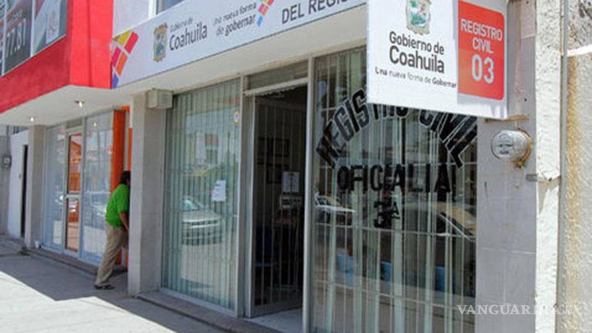 Por anomalías, cierran cuatro oficinas del Registro Civil en Coahuila