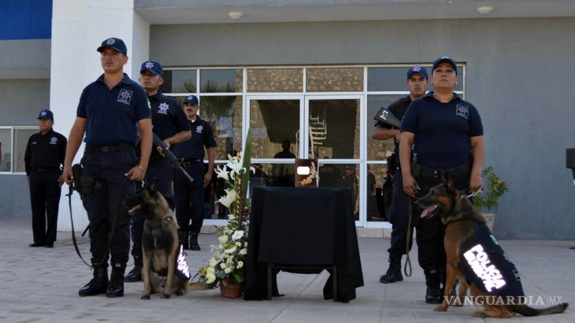 Despiden con honores al oficial Hunter, perro policía