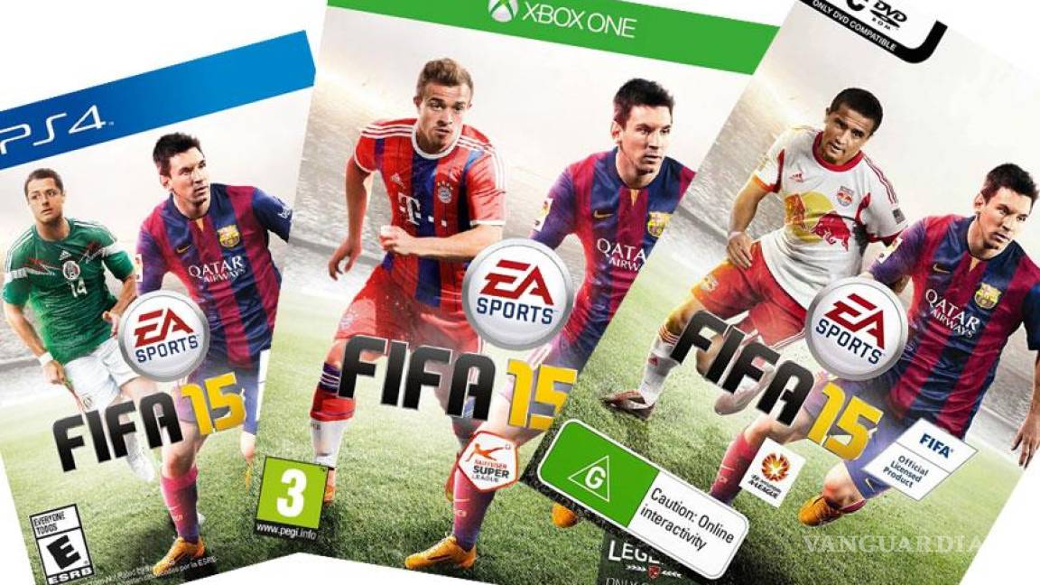 Las portadas del FIFA 15 y el PES 2015