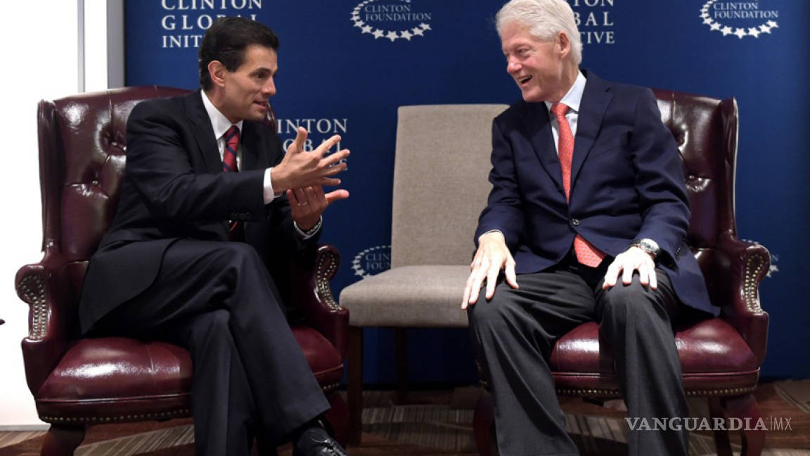 Peña Nieto se reunió con Bill Clinton; conversan sobre agenda global