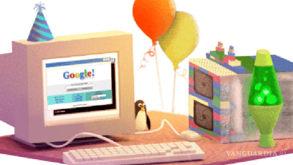 Google festeja 17 años de vida con un doodle retro