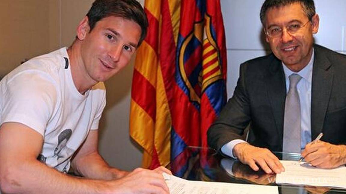 Firma Messi su millonario contrato