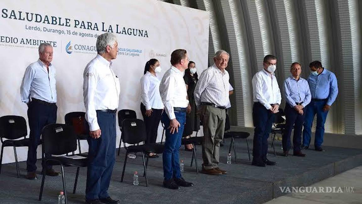 $!Lerdo, Durango. Andrés Manuel López Obrador, Presidente de México preside Agua Saludable para La Laguna