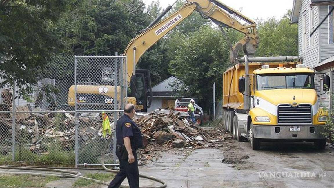 Derribada en Cleveland casa de Ariel Castro