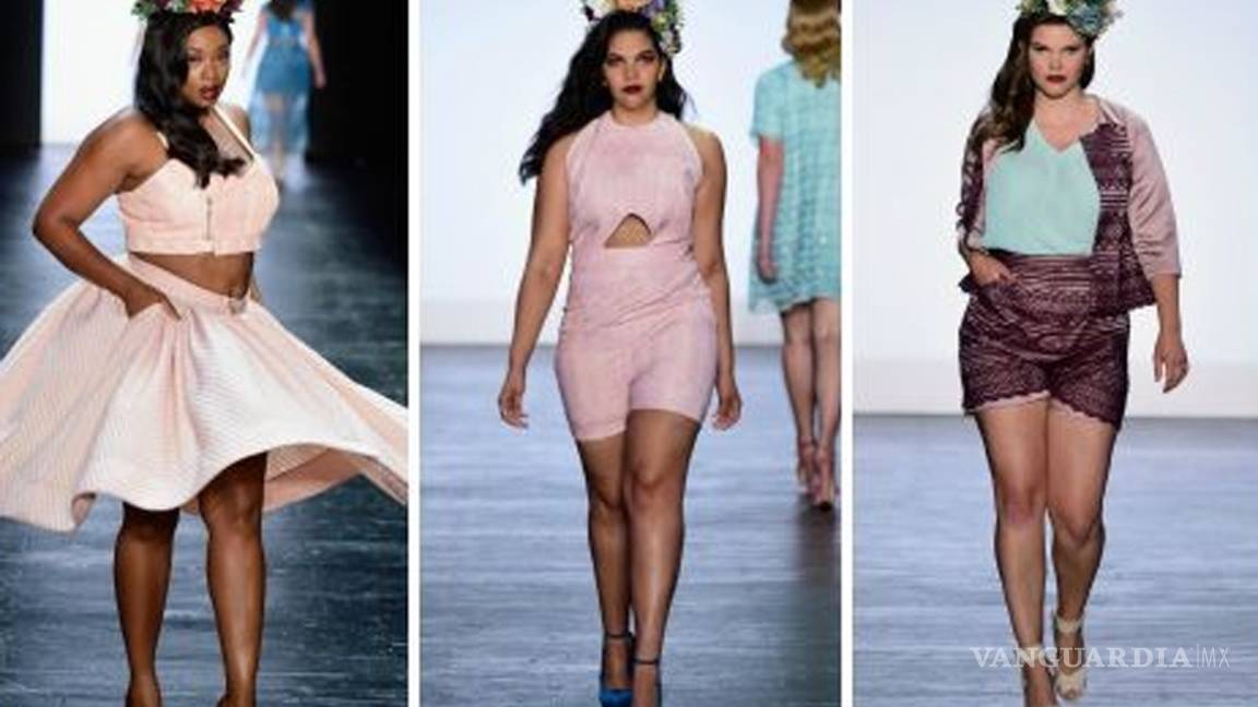 Modelos talla 'plus' desfilaron en Nueva York