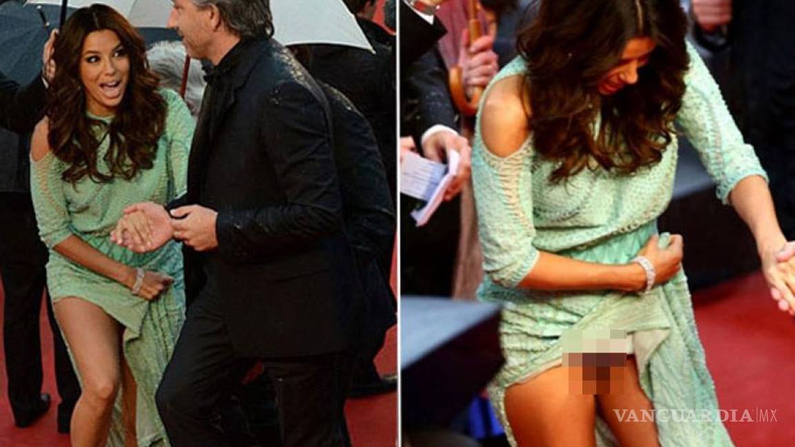 Eva Longoria se sin ropa interior en Cannes